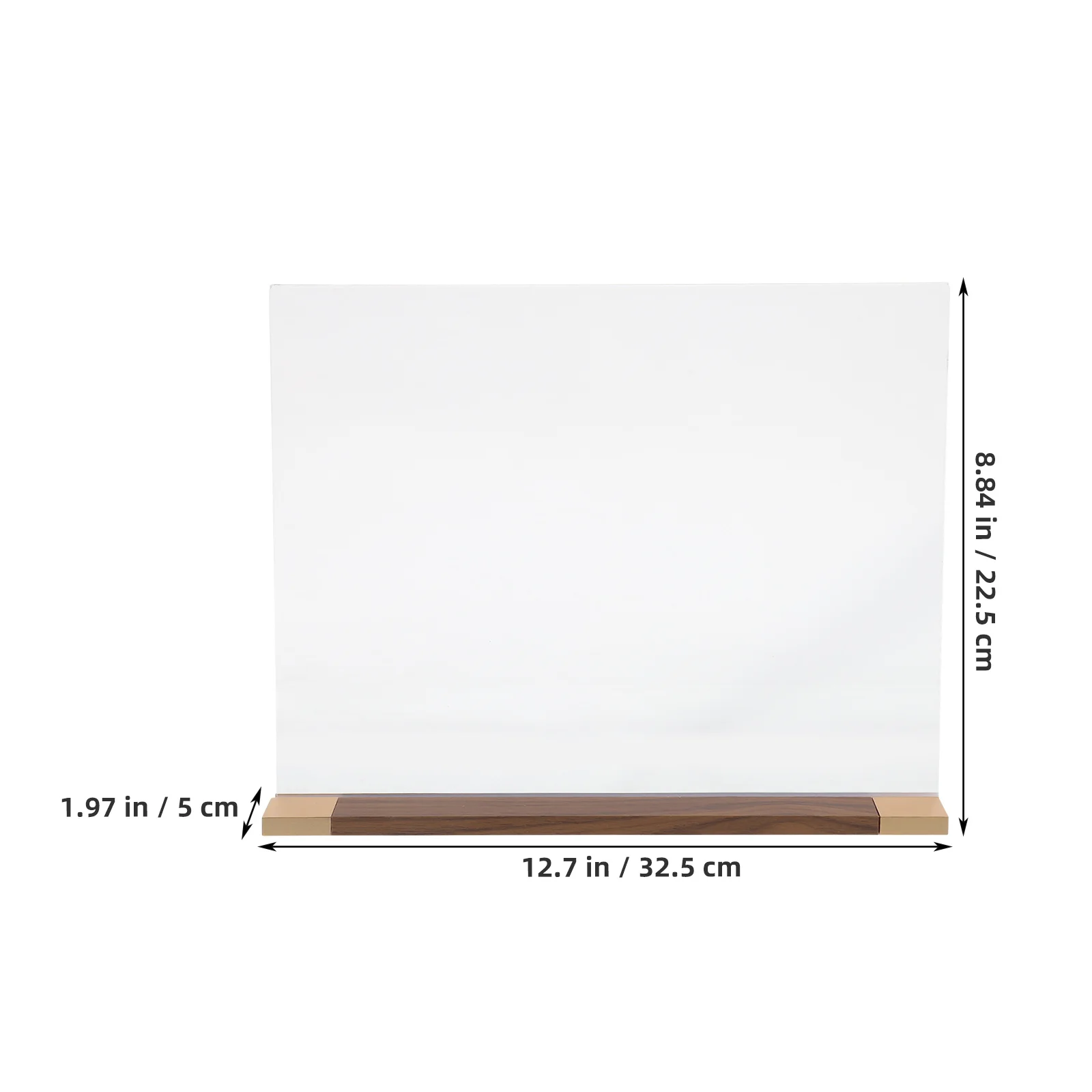 

Acrylic Table Sign Holder Clear Display Stand Large Size Stable T-Shape for Shop Office Restaurant Document Display