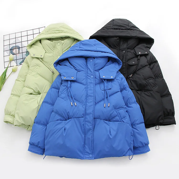 [Ready Stock] High Quality Women Winter Thick Warm Cotton Jacket Coat Women Parkas Casual Fashion Korean Edition Short Outwear