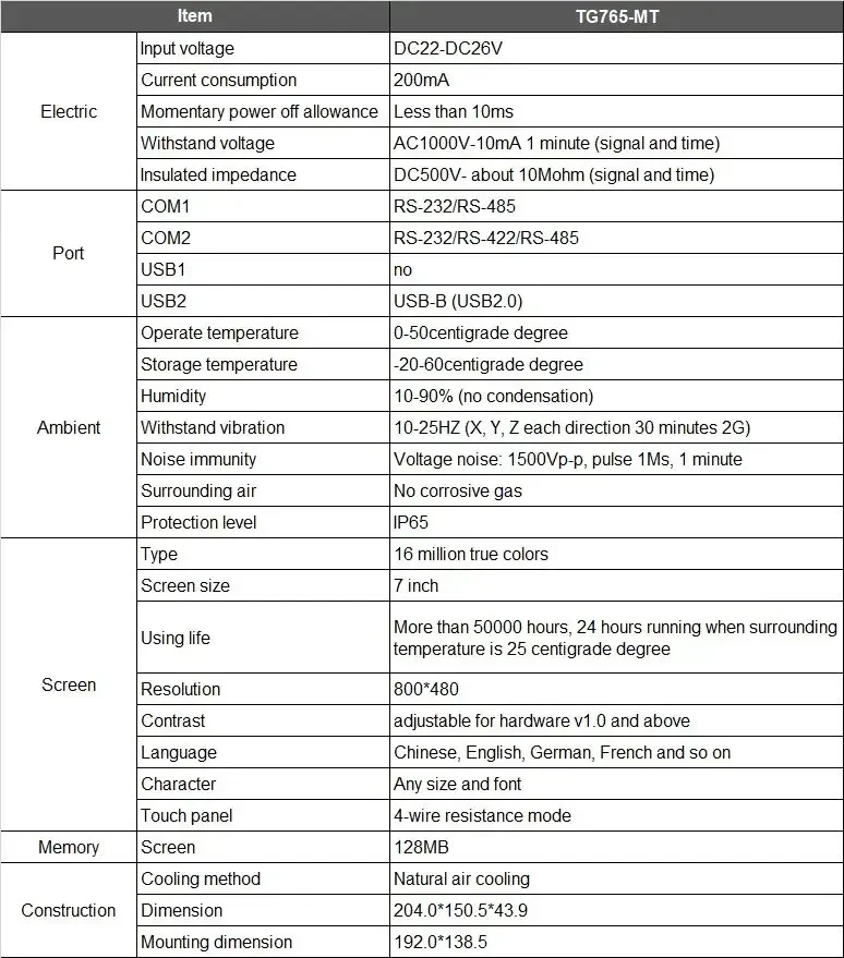جديد وأصلي XINJE TouchWin 4.3/7/8 بوصة TG465 TG765 TG865 HMI شاشة تعمل باللمس واجهة الإنسان والآلة TG-MT/UT/ET/XT سلسلة HMI