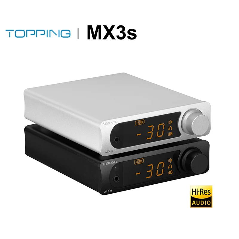 

TOPPING MX3S All-In-One Hi-Res Audio DAC AMP Headphone Amplifier with Remote Control