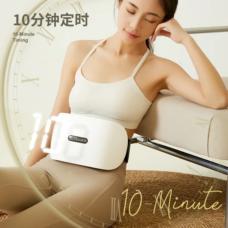 

Double Disc Bianshi Abdominal Rubbing Instrumen Moxibustion Heating Massage Belt