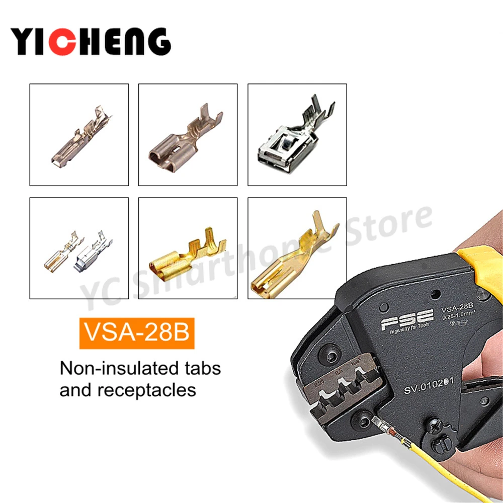 

VSA-28B Labor-saving crimping pliers, ratcheting cold crimping pliers, TAB2.8 terminals