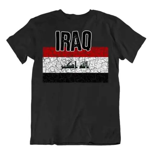 Irak Flagge T-Shirt Reise-Andenken Geschenk Tourismus nationaler Stolz Tradition