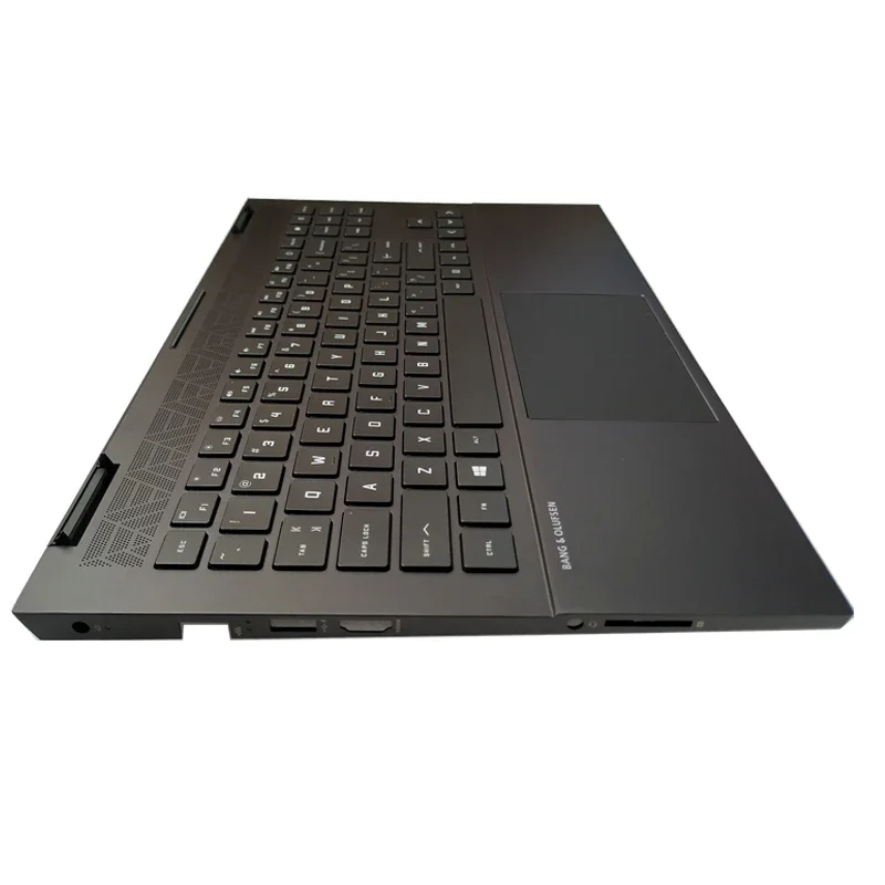 Imagem -03 - Teclado para Notebook com Palmrest Upper Cover Russo Eua Francês Italiano Hebraico M00667001 hp Omen 15-en 15-ek Tpn-q238 Q236 Novo