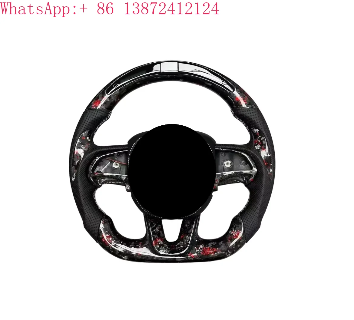 

Professional Custom Made for dodge Charger Carbon Fiber Steering Wheel with Led for dodge Charger Custom Steering Wheel