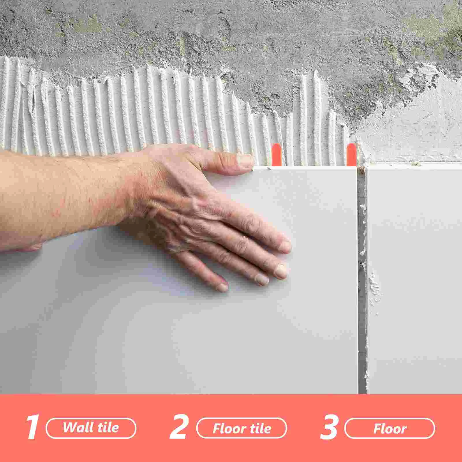 100 Pcs Deck Tiles Inserts Tiling Tools Floor Leveling Wedges Spacers Red Levelers