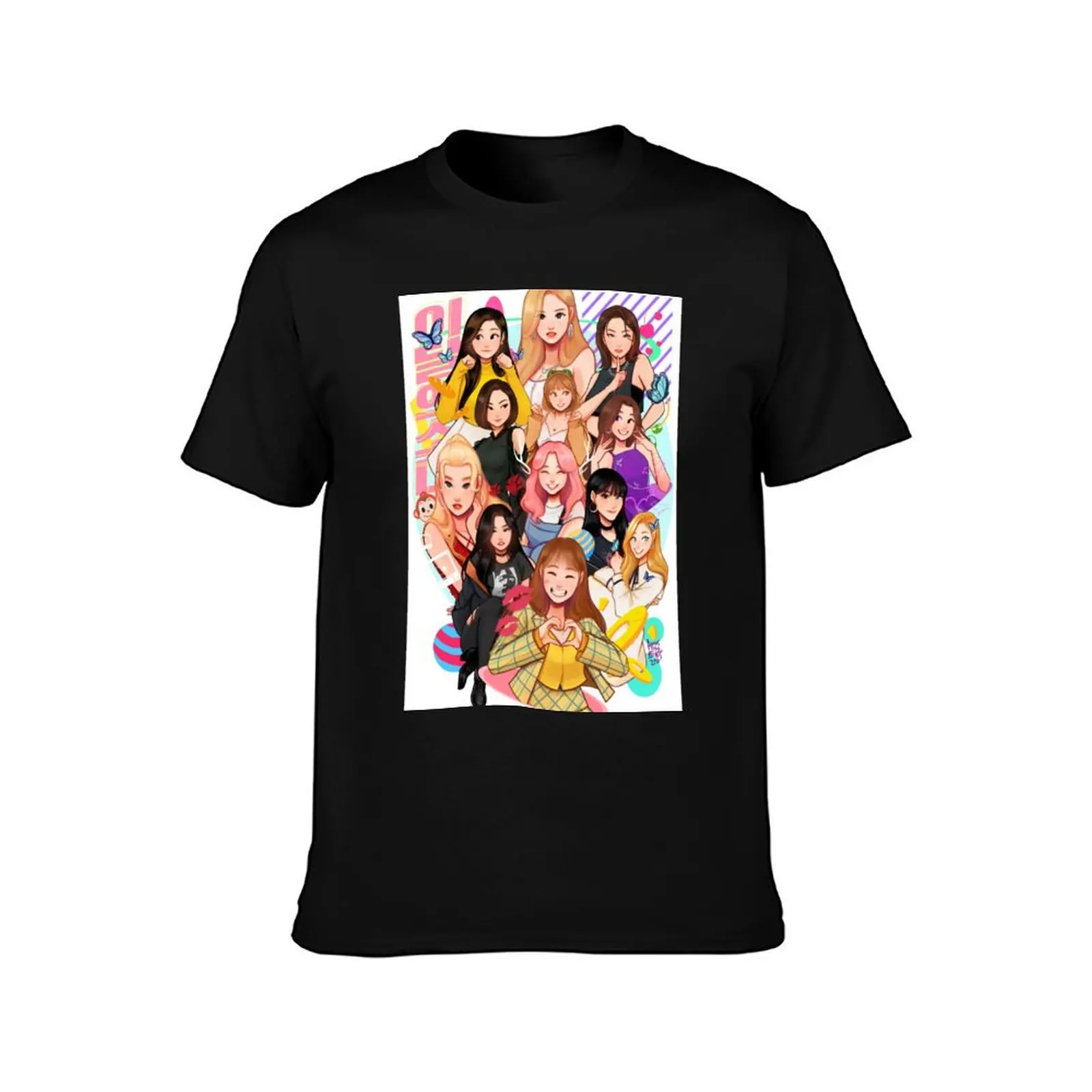 stan LOONA T-Shirt Basic Plain Short Sleeve Crew Neck Tee T-Shirt