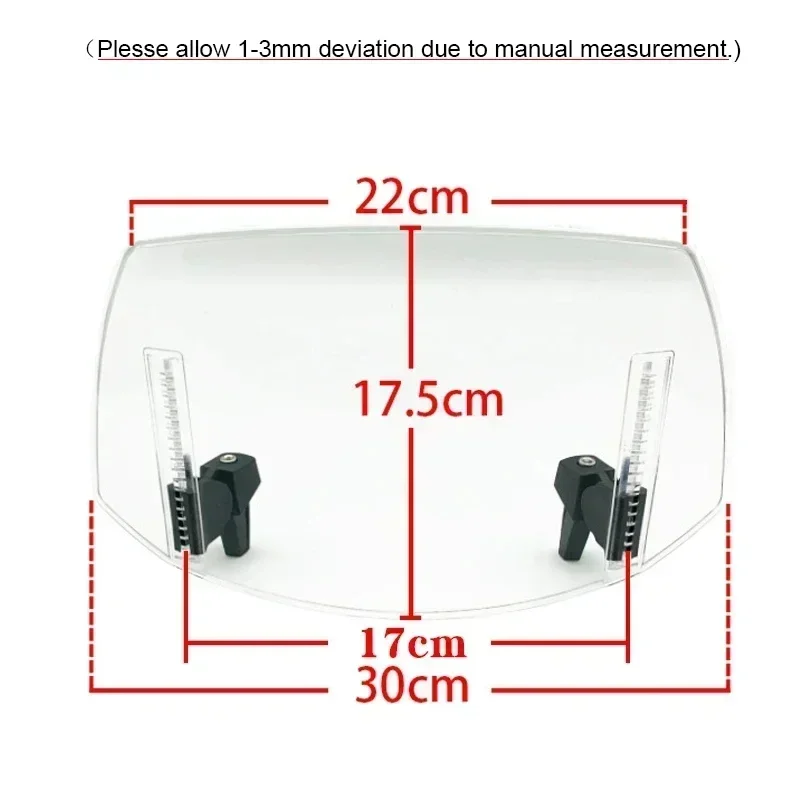 الزجاج الأمامي للدراجة النارية القابل للتعديل ، الانحرافات ، تمديد أعلى ، مناسب لهوندا NC700X ، NC700S ، NC750S ، NC750X ، NC750 X ، DCT