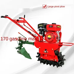 Chain Track Micro-Tiller Single Wheel Soil Preparation Machine Hard Land Furrowing Machine Fertilizer Seeder