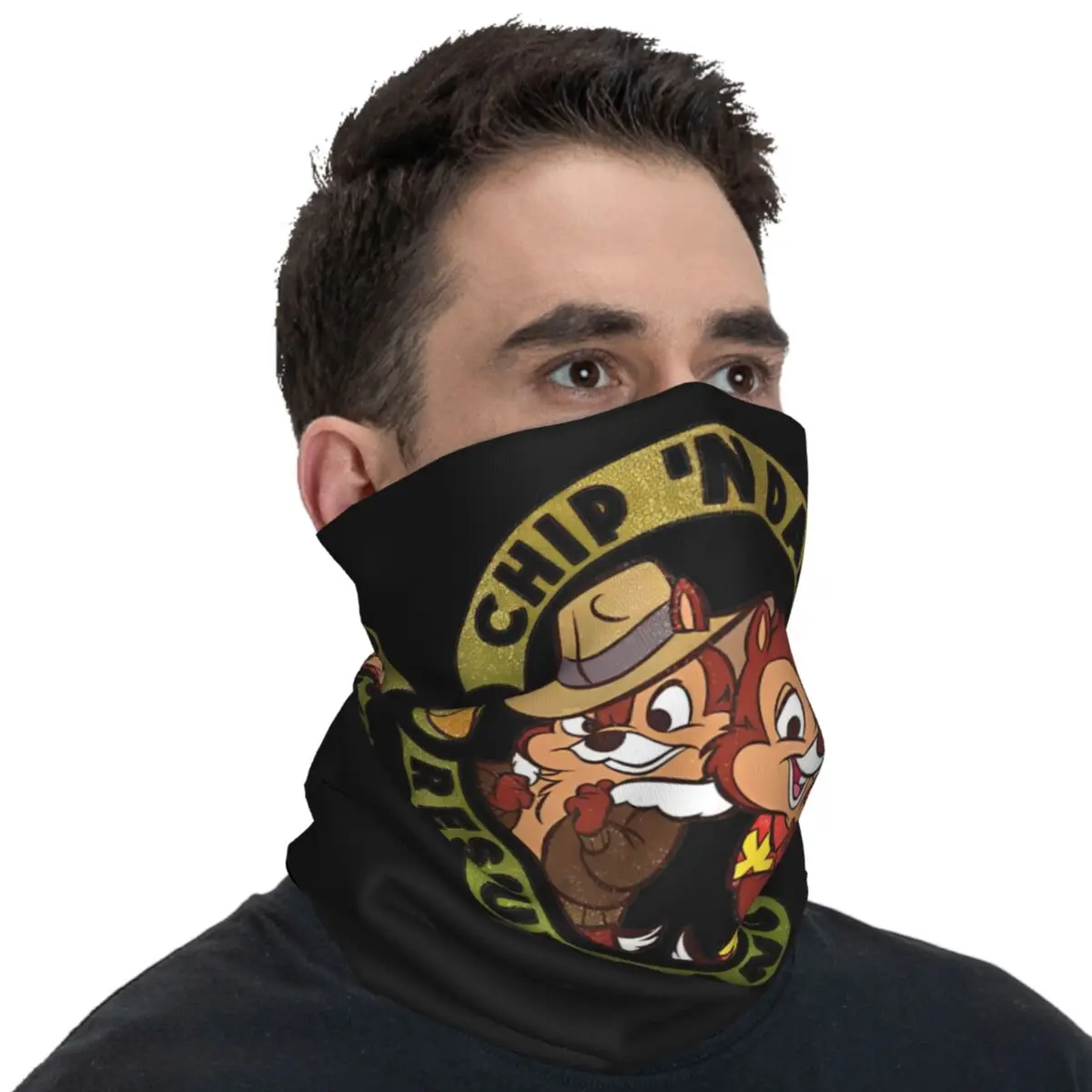 Squirrels Rescue Rangers Logo Balaclava Hunting Fishing Cycling Mask Anti-UV Soft Warm Face Cover Mask Spring Cool Scarves