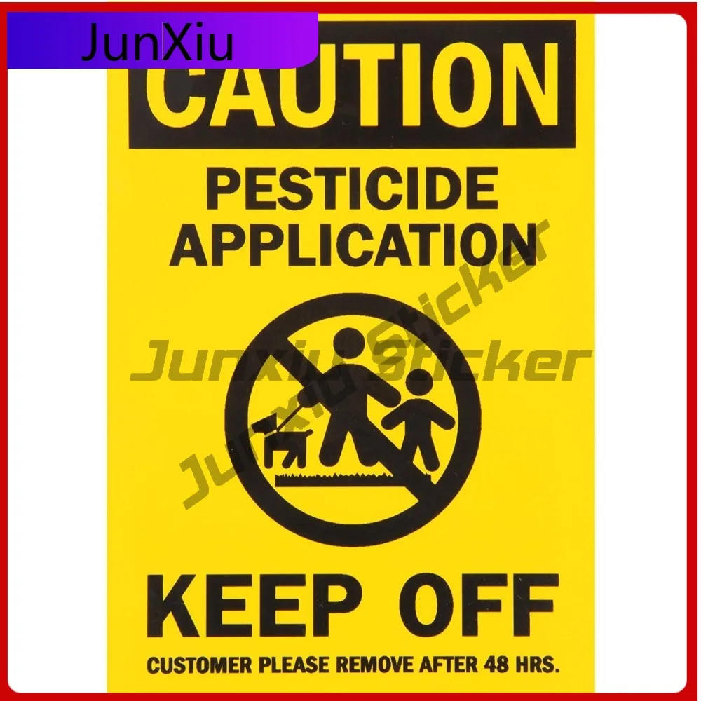 

Caution: Pesticide Application in Cool Car Motor Home Window Walls Waterproof Vinyl Decal Accessory Cute Cute Cute Trendy Cute