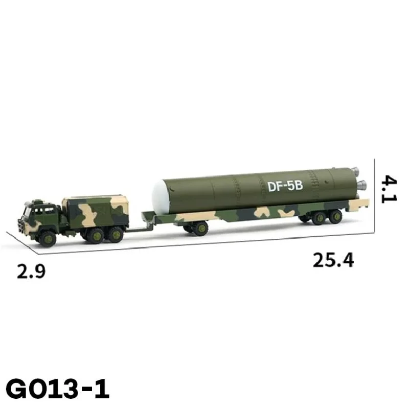 Xcartoys 1:100 D.F 5B Nuclear Missile Carriage Department G013-1 Alloy Simulation Model Car