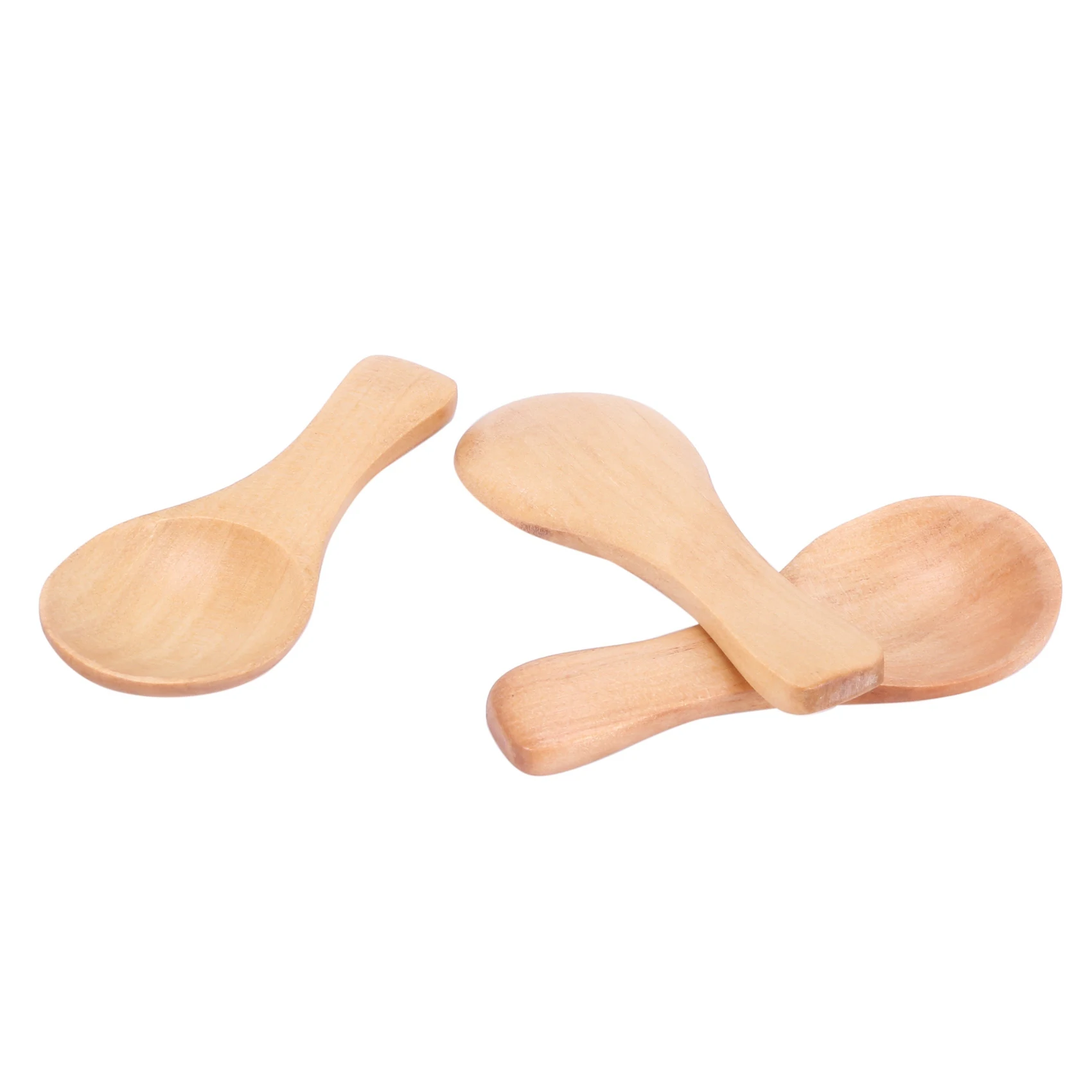 AT63-Short Handle 100 Packets Of Small Wooden Spoon, Perfect For Small Jars Of Jam, Spices, Condiments, Seasonings, Sugar