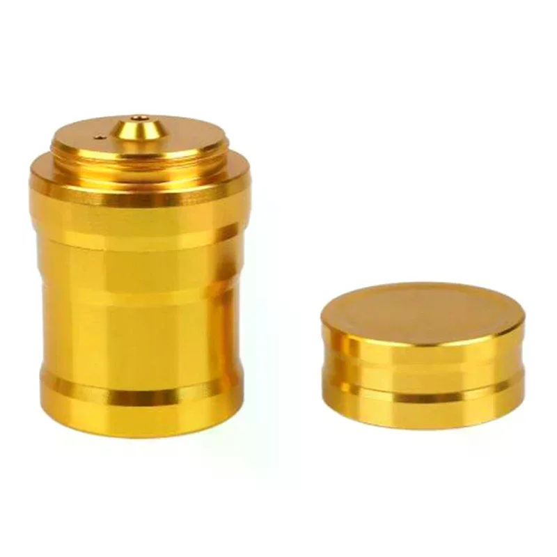 مصباح كحول صغير معدني محمول معدات المختبرات التدفئة والتخييم للسفر في الهواء الطلق دون المشي لمسافات طويلة مواقد الكحول بقاء السائل #3