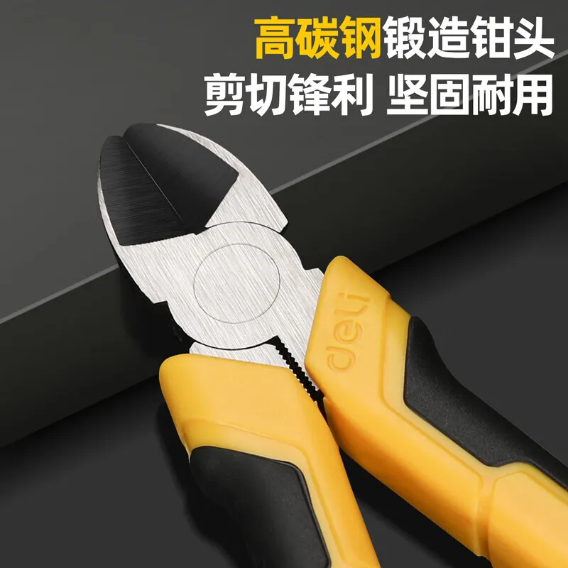 deli thin knife mini water cut model cable up to small electronic cut edge 6 inch Japanese diagonal nose pliers DL102306