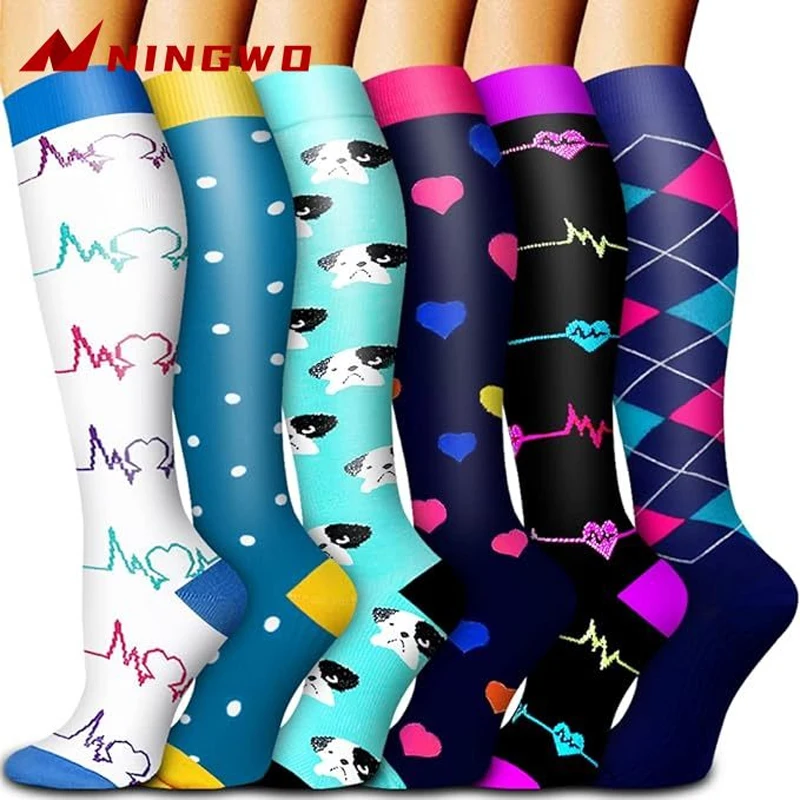 

Medical Compression Socks for Women and Men-Best Circulation Support for Running, Hiking, Nursing, Travel