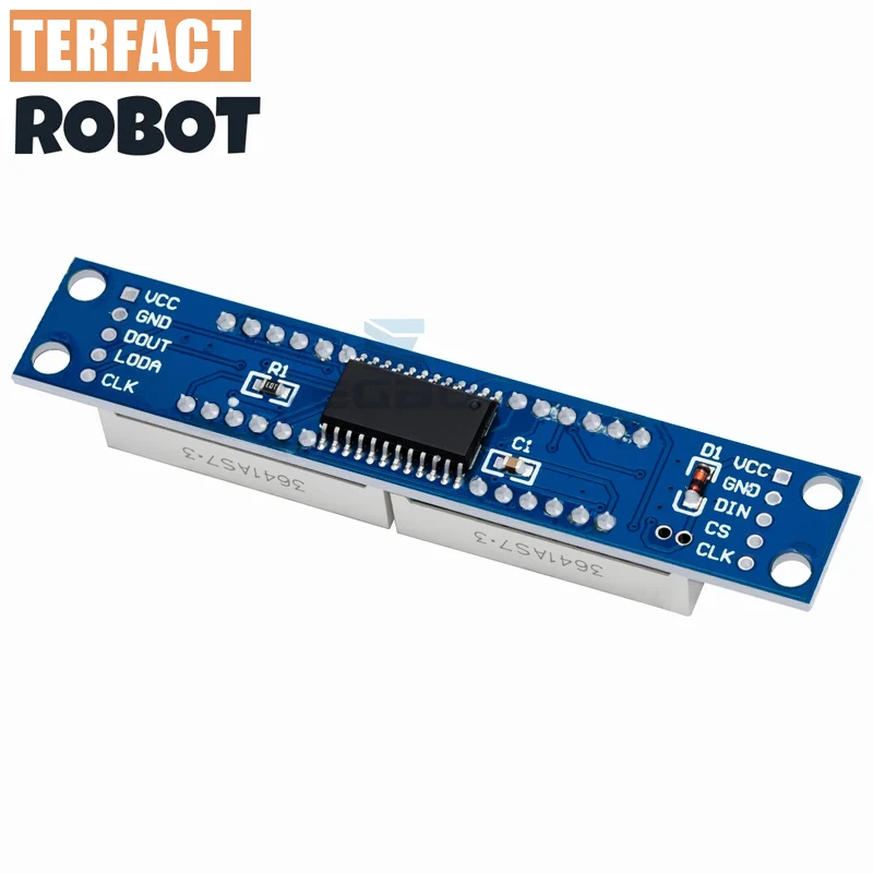 TERFACT ROBOT MAX7219 digital tube module: red 8-digit display, 3 IO ports – compatible with Arduino