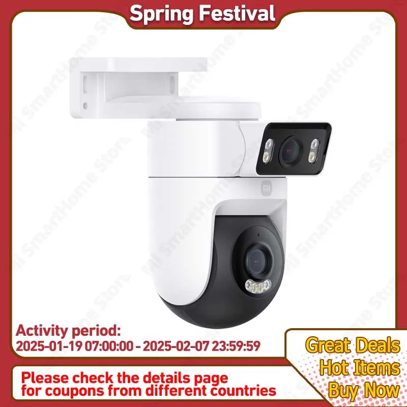 Original Xiaomi Outdoor CW500 Dual Camera Version IP66 Security Protection CCTV AI Detection Full-Color Night Vision Smart Home