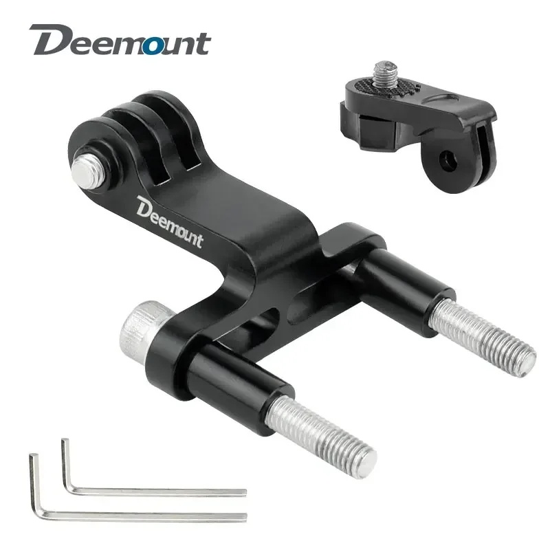 

Deemount Bicycle Headlight Bracket Stem Mount Aluminum Alloy Cycling Front Light Holder Clip Camera Stand Connector dropshipping