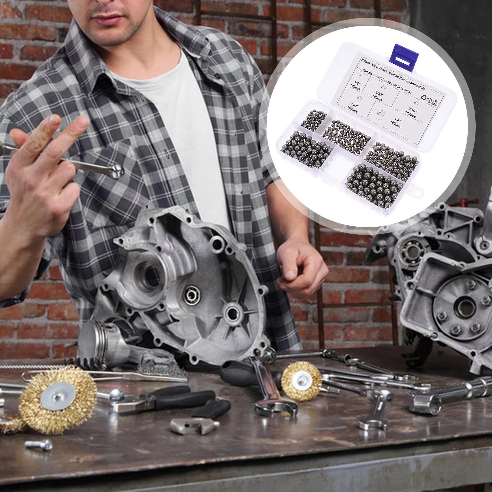 

500pcs High Precision Stainless Bearing Balls Universal Replacement For Motorcycle Car Accessories Wear Resistant