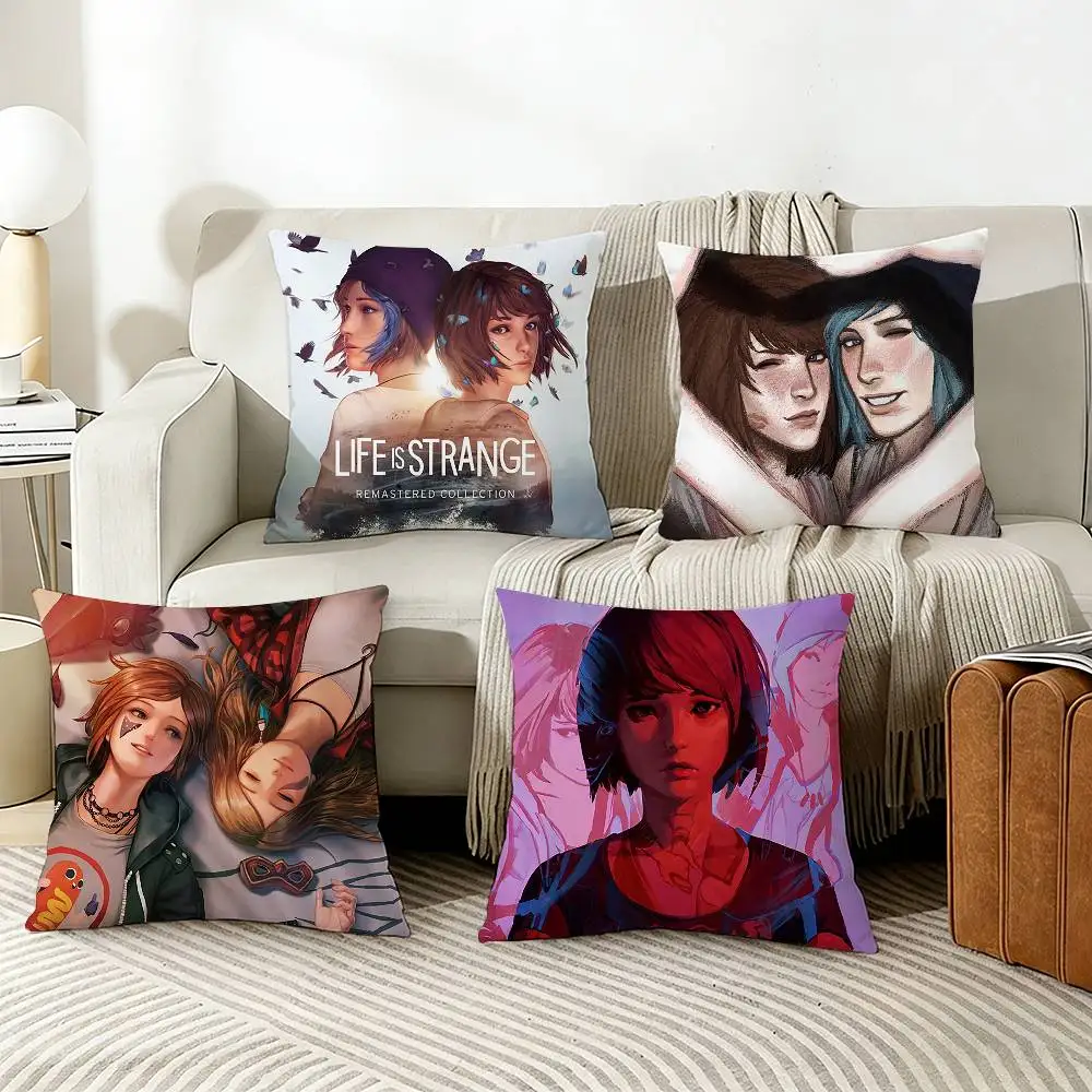 Game L-Life Is S-Strange Pillow Case Living Room Sofa Cushion Cover Suitable For Home Bedroom Room Decoration