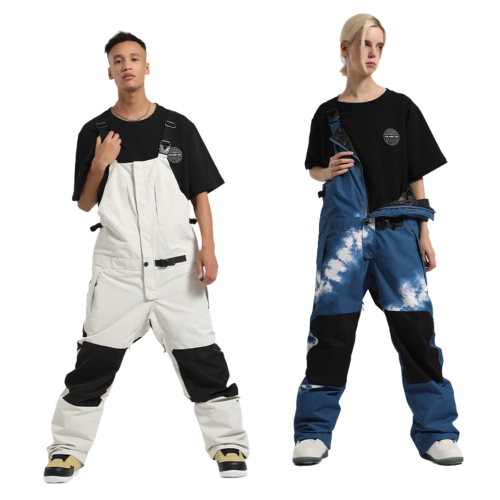 

Gsou Snow New Outdoor Sports Loose Ski Overalls Windproof Waterproof Thermal Breathable Wear Resistant Adult Stra Snow Pants