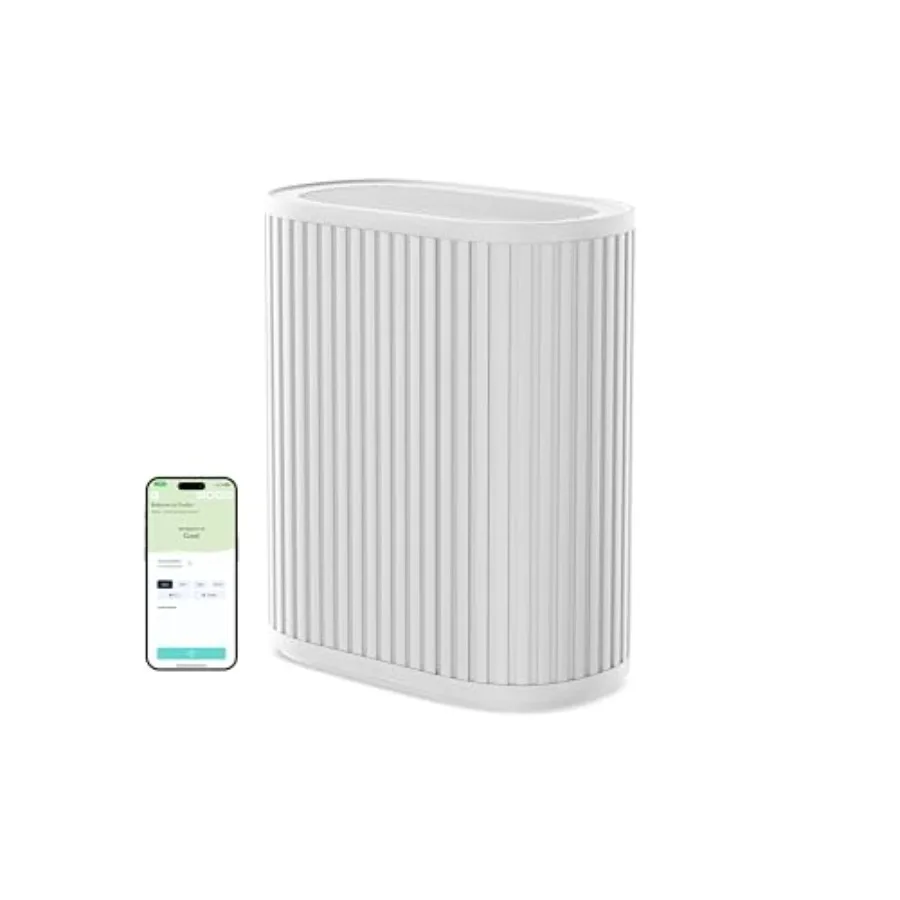 

Home Air Purifier 3-in-1 Filtration System with True HEPA and Activated Carbon for Smoke Removal White Covers Up to 1950 sq ft