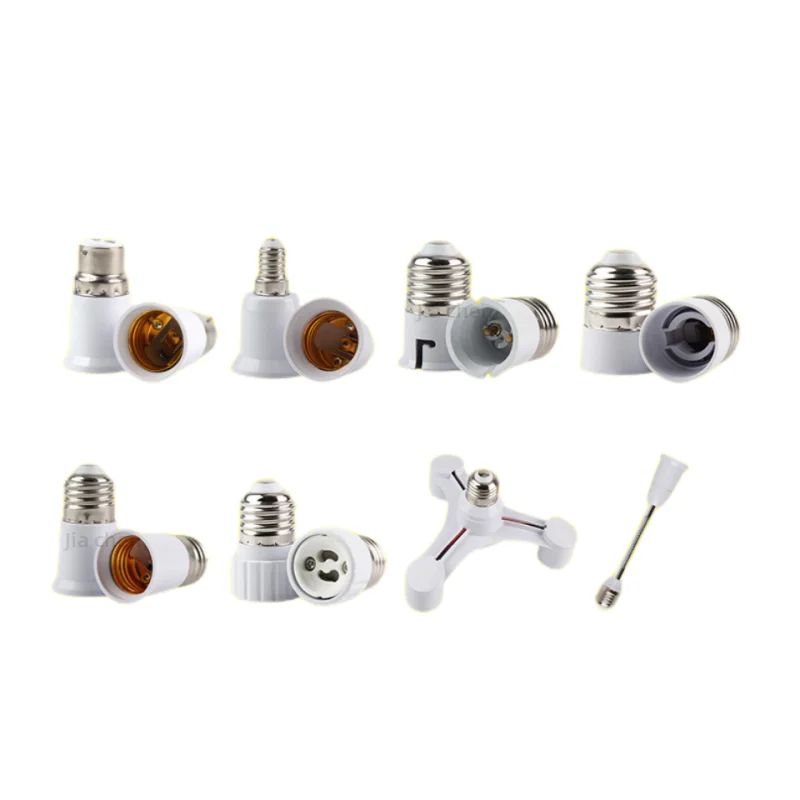 Led Bulb Base Conversion Lamp Holder Converter GU10 E14 B22 E40 G9 Conversion E27Socket Adapter Fireproof Plastic Lighting Parts