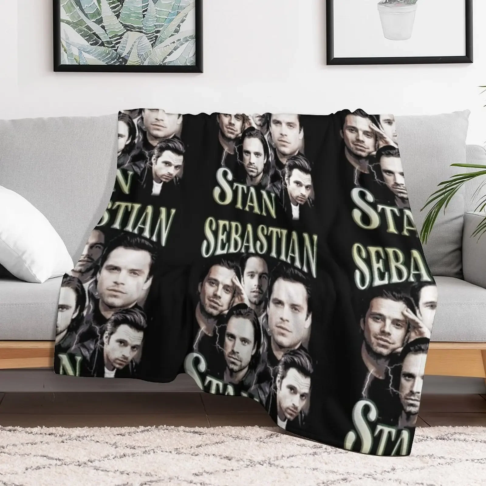 Sebastian Stan Blankets | sebastian stan 2021 Stickers | sebastian stan father Blanket Throw Blanket Luxury Thicken Bed Blankets