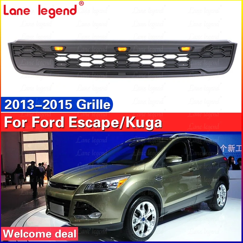 High Quality Car Anterior Reticulum Front Black Replacement Grille Fit For Ford Kuga /Escape 2013 2014 2015