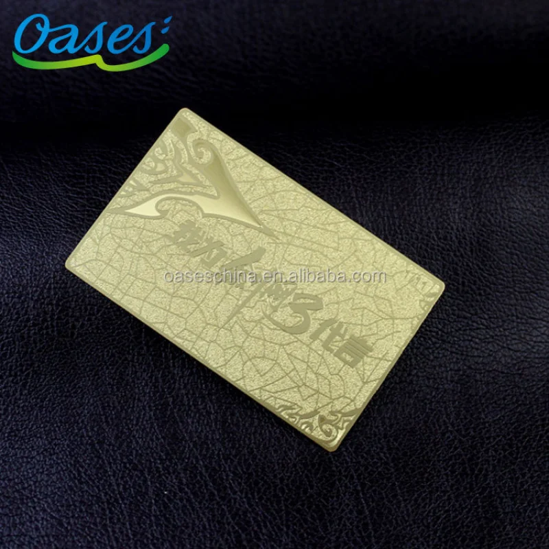 piecesMetal business cards printing with low priceCustom