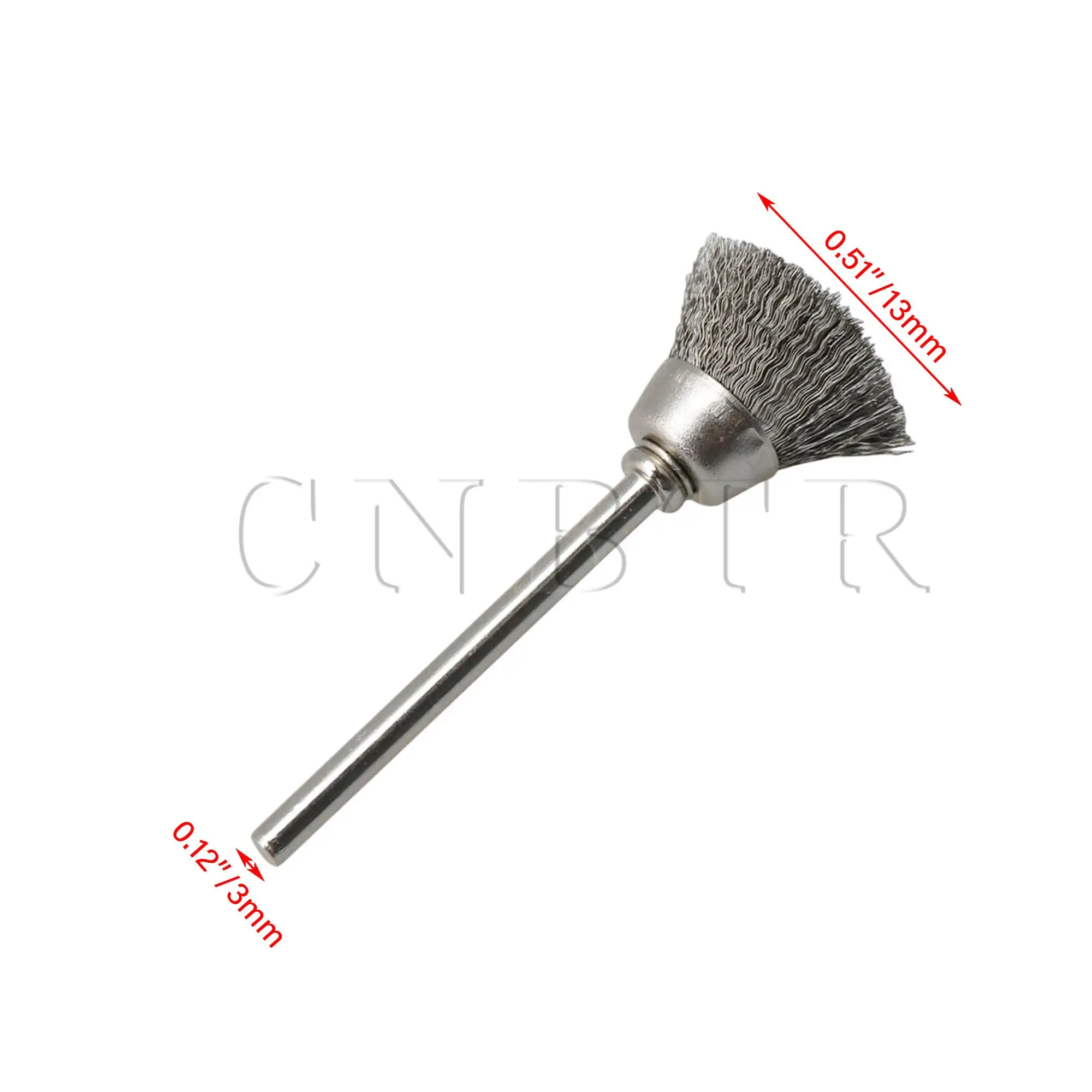 Cnbtr 5Pcs Rvs Kom Borstel Borstels Rvs Handvat