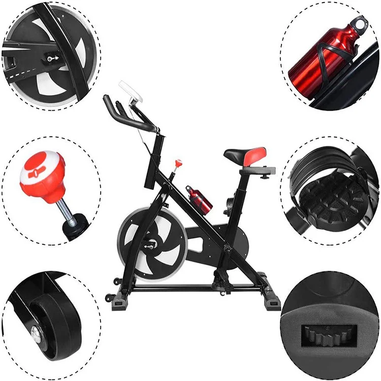 Indoor Stationary Ciclismo Spinning Bike para Esporte Fitness Exercício, Air Spinning Bikes para Ginásio