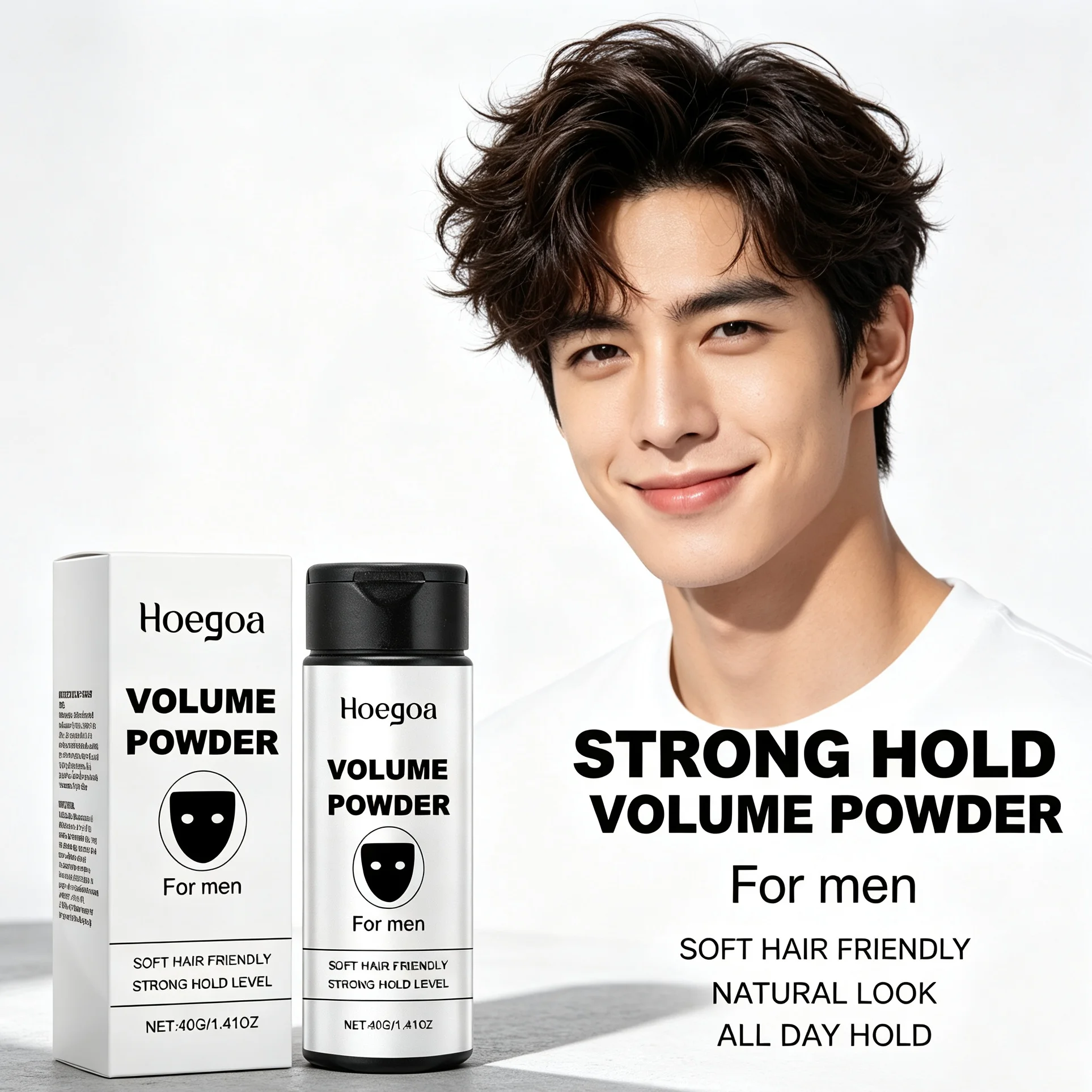 For Thin Flat Hair Volumizing Hair Setting Powder Create High‑Root Fluffy Hairstyle Oil Control Matte Texturizing Powder Unisex