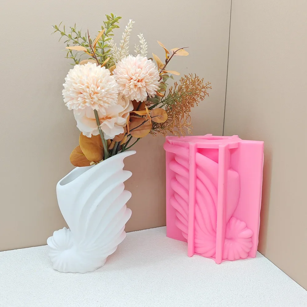 

Conch Shell Candle Cup Silicone Mold Succulent Flower Pot Gypsum Cement Mold DIY Jewelry Storage Box Resin Mold Home Decoration