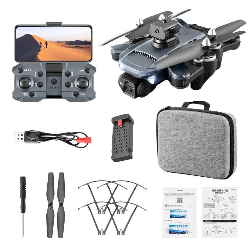 Nieuwe Drone K7 4K Hd Professionele Camera Led Licht Positionering Vier As Anti-Shake Gimbal Esc Met Optische Flow Quadcopter