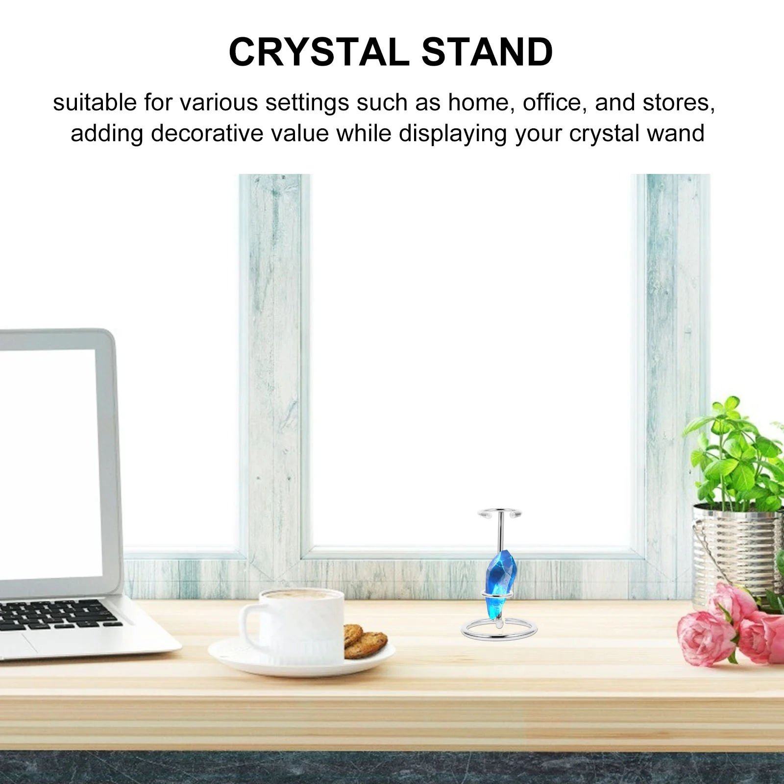 Crystal Stand Sphere Holders Display Case Hexagonal Base Pedestal for Crystal Energy Stone Showpiece Home Office Decor