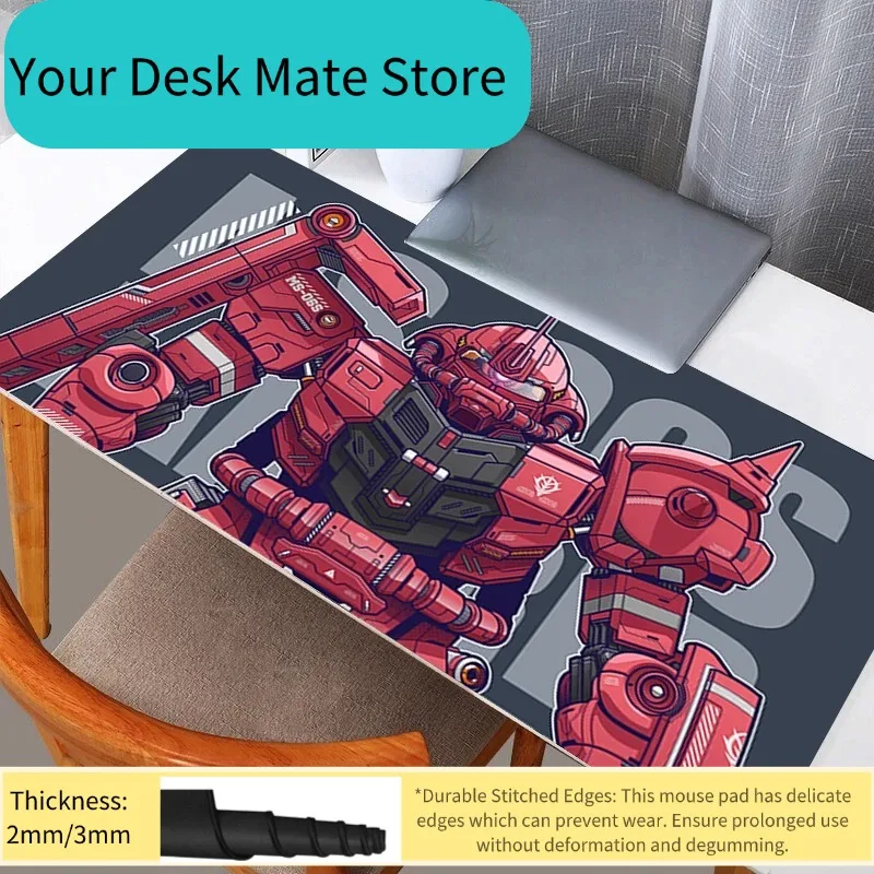 

Коврик для мыши Gundam, резиновый, большой, XXL, для геймеров, настольный коврик, аксессуары для компьютера и клавиатуры, игровой коврик-мат