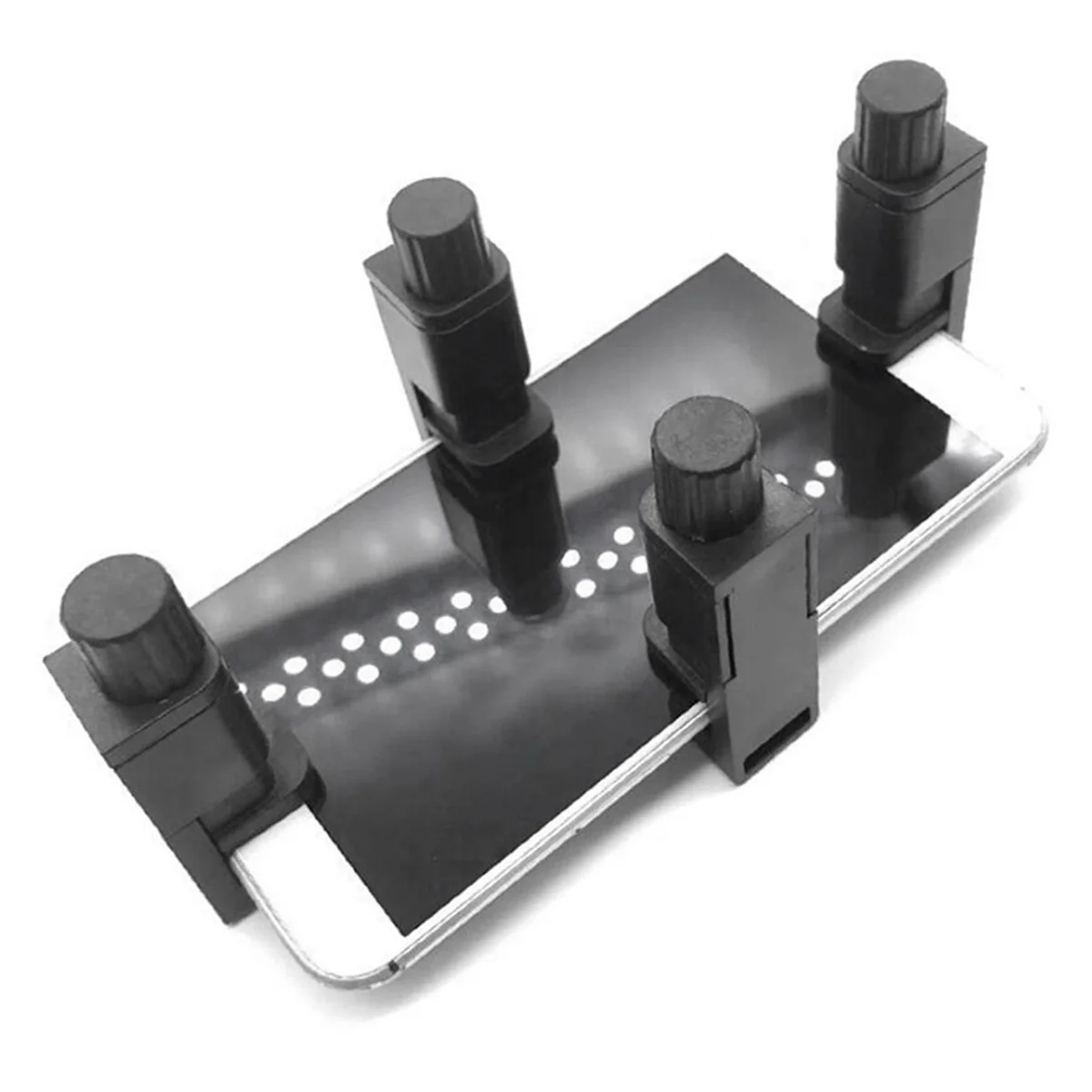 ABZV-4Pcs soporte de abrazadera de fijación Universal herramientas de reparación de teléfonos móviles ajustables pantalla LCD Clip de sujeción Tabllet