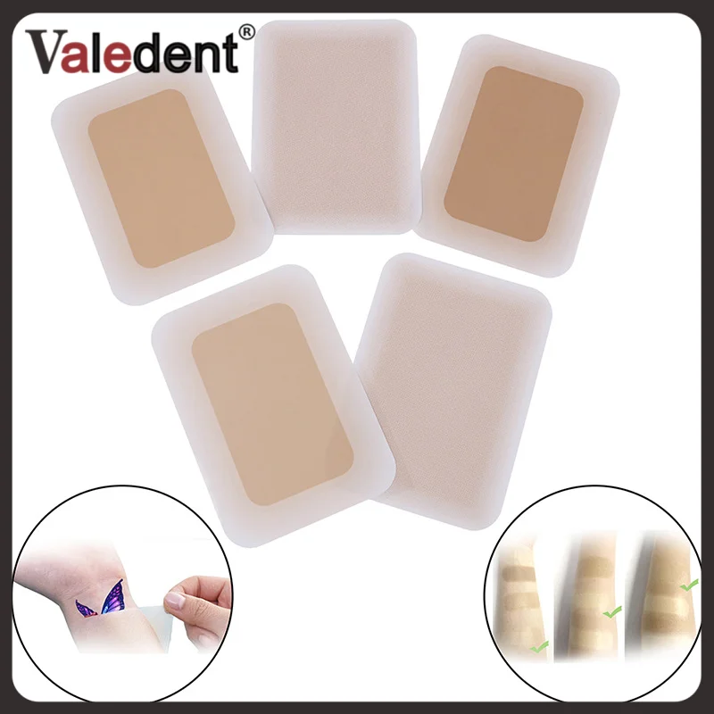 6pcs Tattoo Cover-up Stickers to Cover Scars Invisible Stickers Flesh-Colored Concealer Birthmark Bump Scar Skin Scar Cover