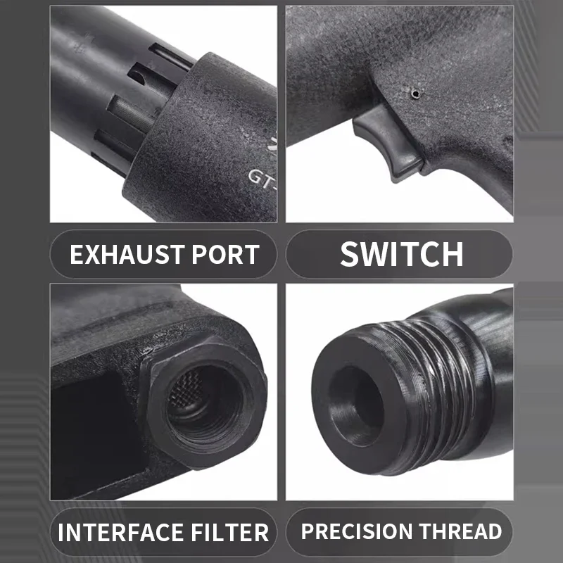 Pneumatischer Schlaghammer – leichtes und mühelossparendes Modell, Schlaghammer für Betonwand und Boden, Steinstrukturierte Oberfläche H