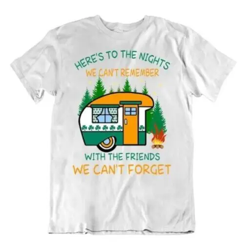 Camping Exterior Viaje Camiseta Regalo Lindo Divertido Fresco Noches Friends