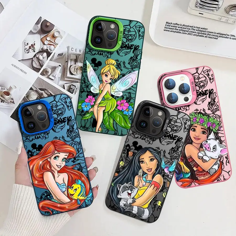 

Soft Shell Case for iPhone 11 13 14 Pro MAX 15 Plus 12 16e 16Pro 16 13Pro Disney Princess
