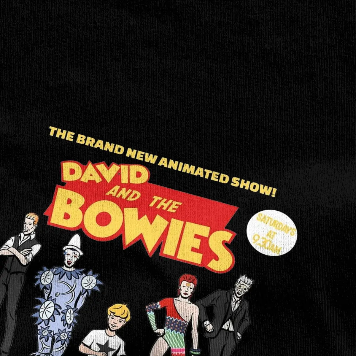 Oversized T Shirt Cartoon Cotton T Shirts Davids Bowied Hip Hop Tshirt for Male Summer Y2K Fun Casual Short Sleeve Tees