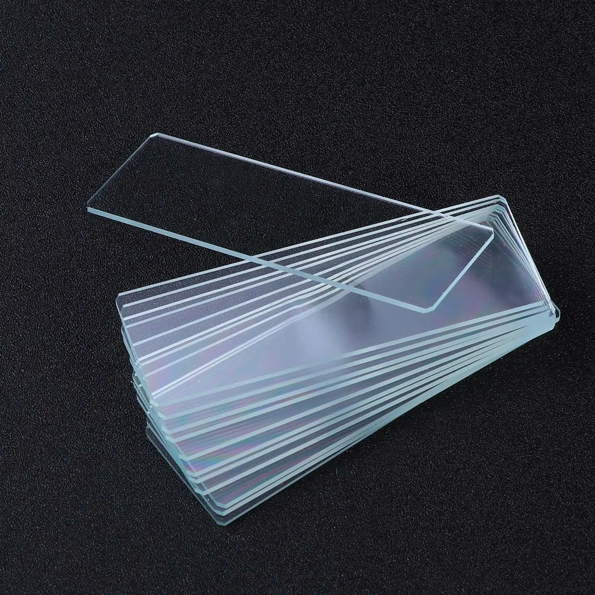 

Набор из 12 предметных стекол для микроскопа: оптическое стекло, четкая видимость, гладкие края, для биологии, химии, исследований, образования, готовые к использованию