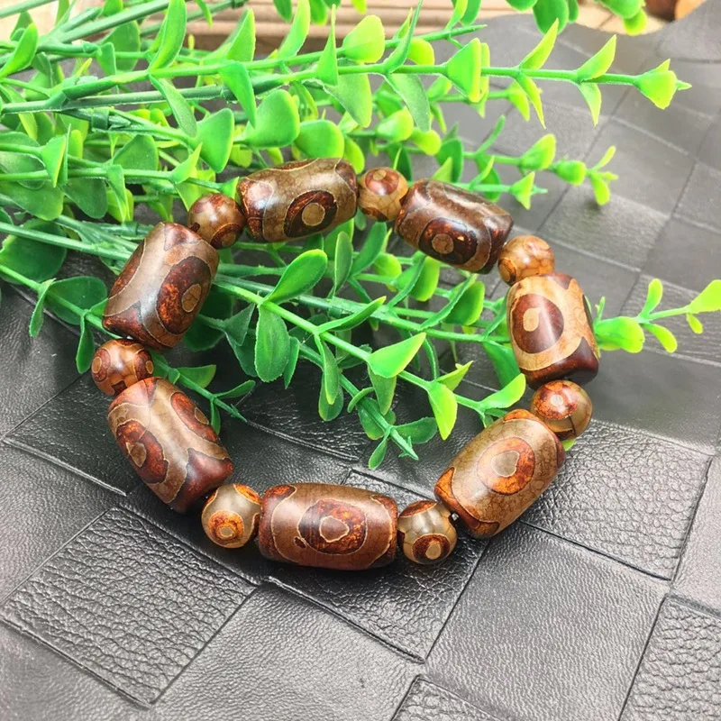 

Wholesale Chalcedony Agate Bracelet Tibetan Dzi Bead Bracelet Men's and Women's Models