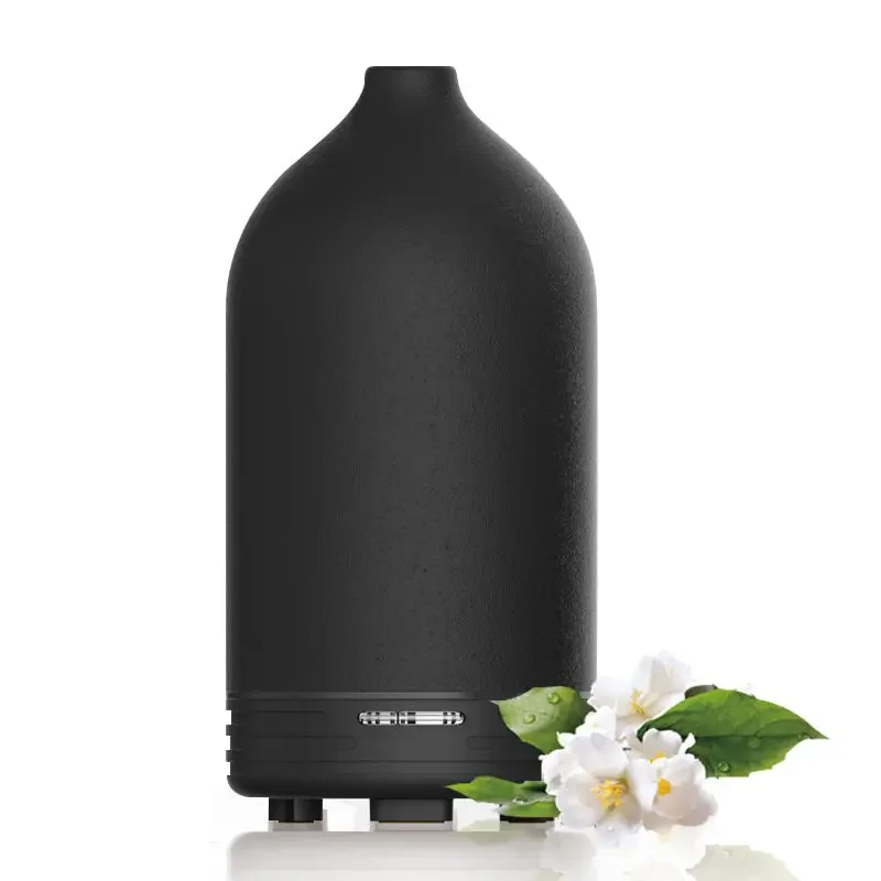 맞춤형 로고 럭셔리 블랙 초음파 자동 플러그 인 전기 세라믹 향수 향기 아로마 에센셜 오일 디퓨저 가습기 기계