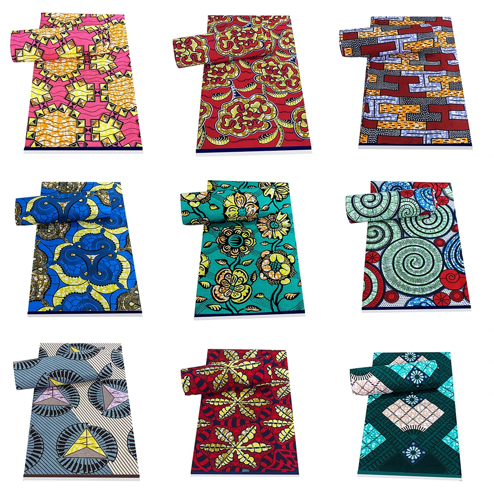 

2022 Guaranteed High Quality Cotton Wax Tissue African Ankara Wax Print Fabric Veritable Real Wax Batik For Party Dress