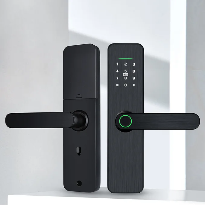 

Biometric Door Locks Fingerprint Tuya Wifi Smart Lock Fingerprint Keyless Exterior Door Lock With Handle