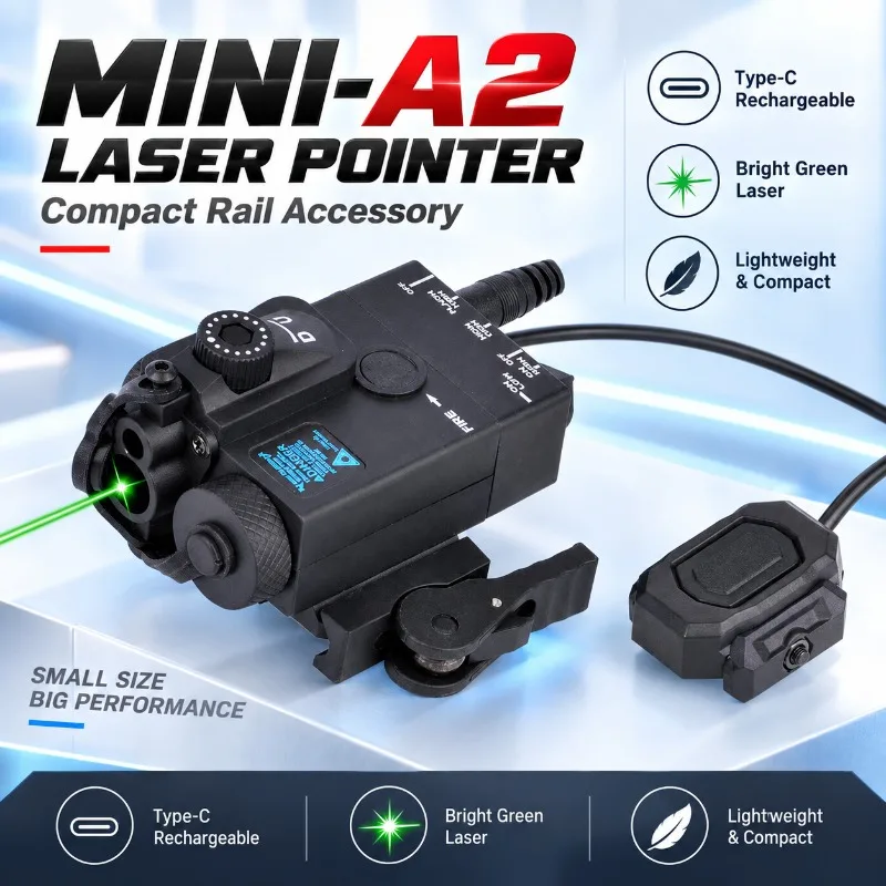 MINI‑A2 Laser Calibration Module Nylon Alloy Build Type‑C Charging Hobby Ornament for 20mm Guide Rail